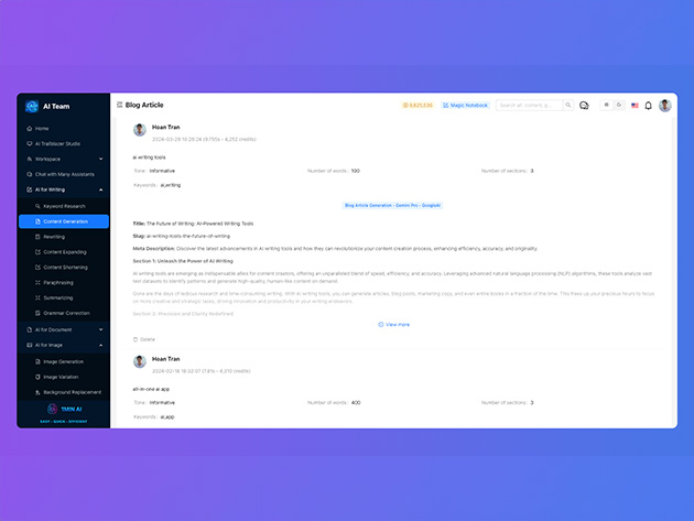 1min.AI Advanced Business Plan Lifetime Subscription