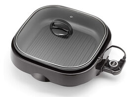 Aroma Housewares ASP-218B 4-Quart 3-in-1 Cool-Touch Electric Indoor Grill