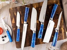 Seido Tengoku 10-Piece Damascus Chef Knife Set